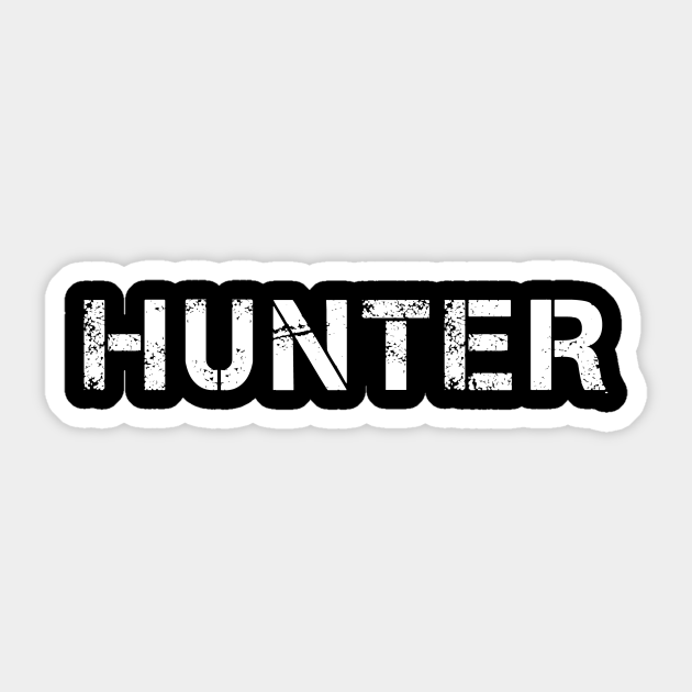 Hunter Hunter Sticker TeePublic